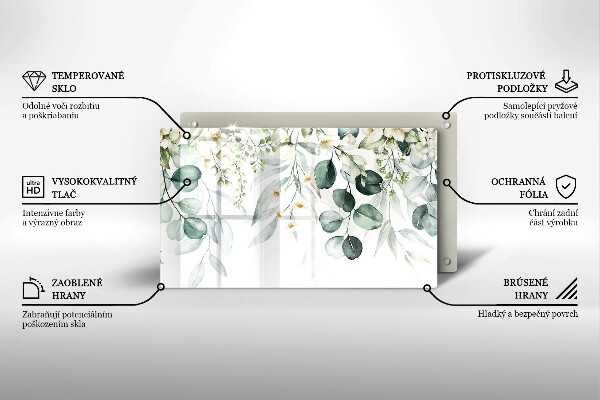 Protection plaque induction Plantes aquarelles