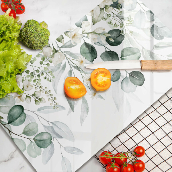 Protection plaque induction Plantes aquarelles