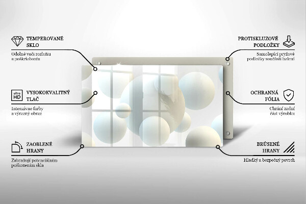 Protection plaque induction Boules 3D modernes