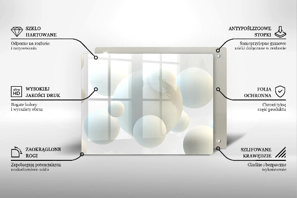 Protection plaque induction Boules 3D modernes