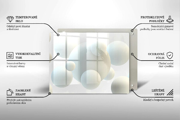 Protection plaque induction Boules 3D modernes