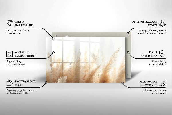 Protection plaque induction Herbe de la pampa