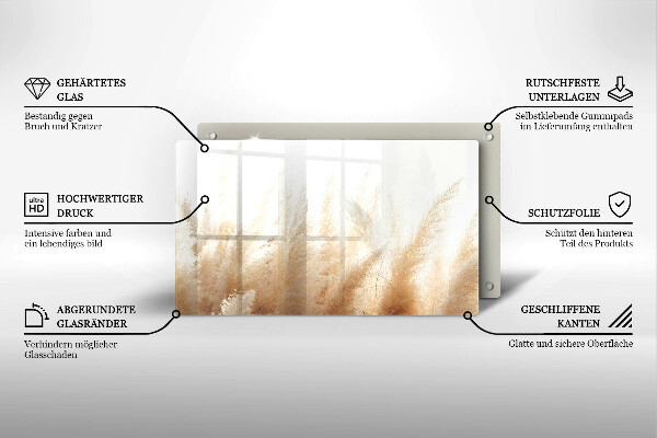 Protection plaque induction Herbe de la pampa