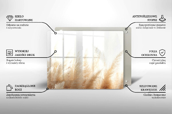 Protection plaque induction Herbe de la pampa