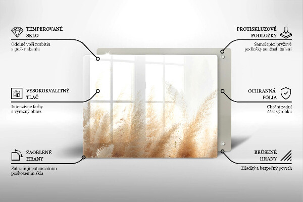 Protection plaque induction Herbe de la pampa