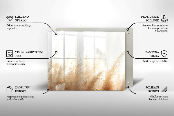 Protection plaque induction Herbe de la pampa