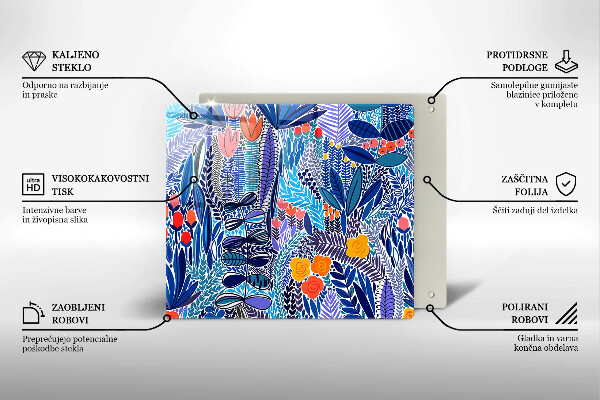 Protection plaque induction Prairie peinte