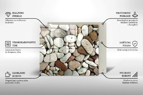 Protection plaque induction Fond de petites pierres