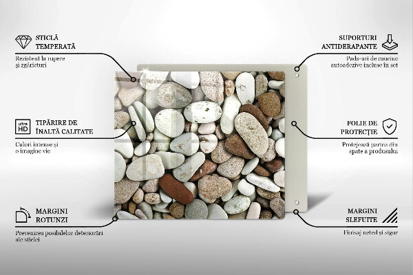 Protection plaque induction Fond de petites pierres