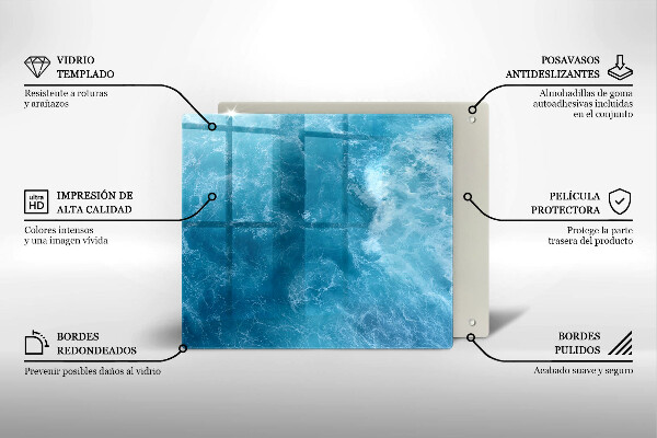 Protection plaque induction L'eau bleue