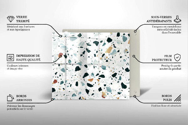 Protection plaque induction Grès clair