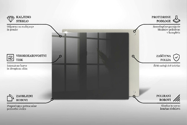 Protège plaque de cuisson Couleur grise