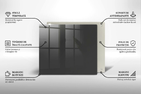 Protège plaque de cuisson Couleur grise