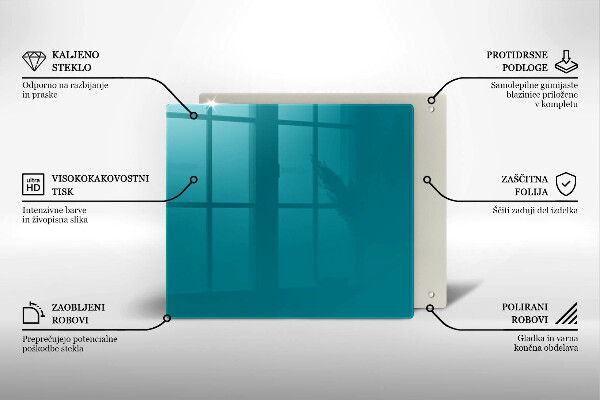 Protège plaque de cuisson Turquoise