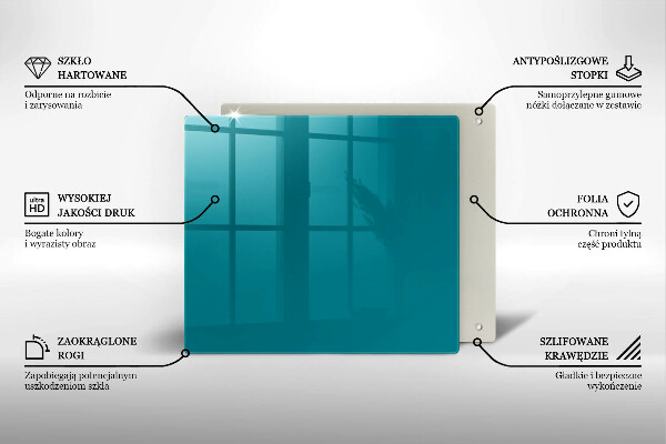 Protège plaque de cuisson Turquoise