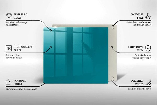 Protège plaque de cuisson Turquoise