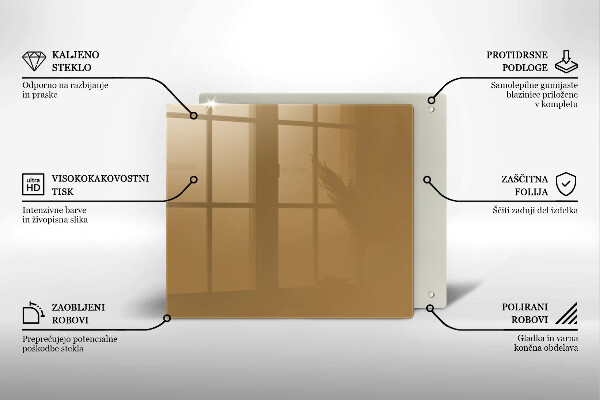 Protège plaque de cuisson Couleur beige