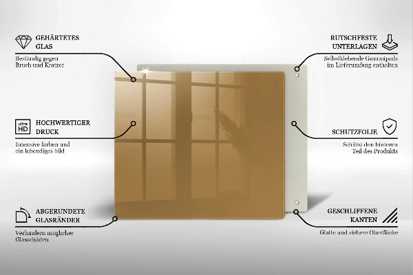 Protège plaque de cuisson Couleur beige