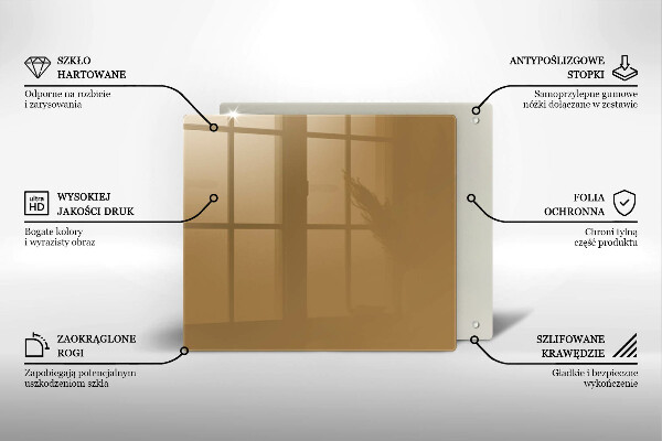 Protège plaque de cuisson Couleur beige