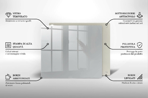 Protège plaque de cuisson Couleur grise