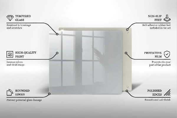 Protège plaque de cuisson Couleur grise