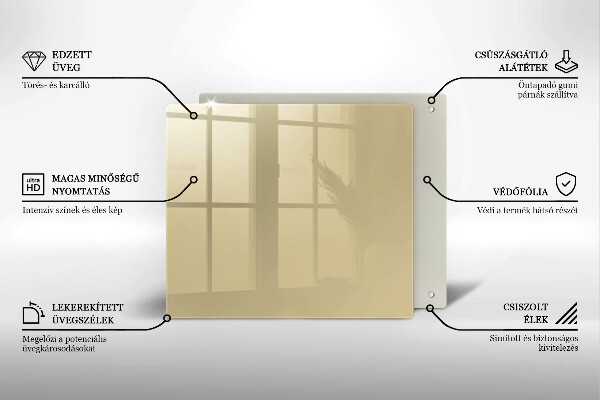 Protège plaque de cuisson Couleur beige