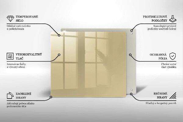 Protège plaque de cuisson Couleur beige