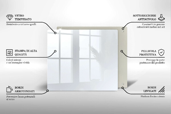 Protège plaque de cuisson couleur blanche