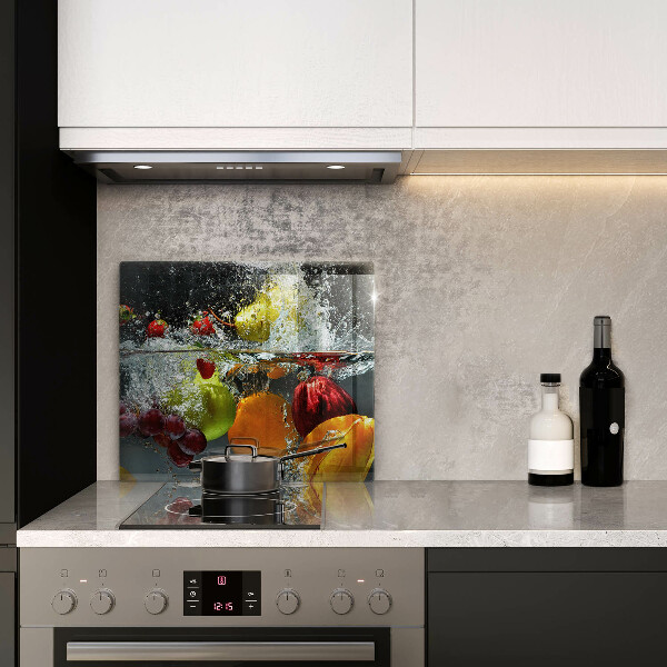 Protection plaque induction Fruits juteux dans l'eau