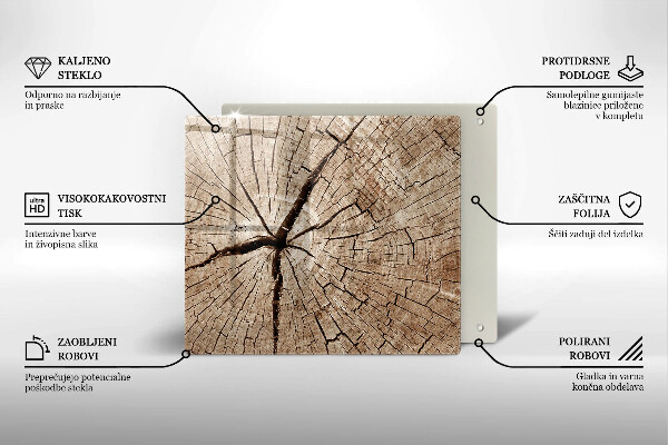 Protection plaque induction Coupe transversale d'un arbre
