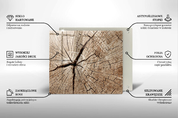 Protection plaque induction Coupe transversale d'un arbre