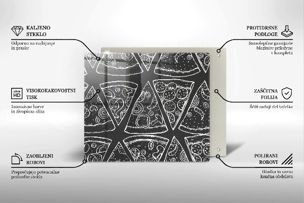 Protection plaque induction Illustration de pizza