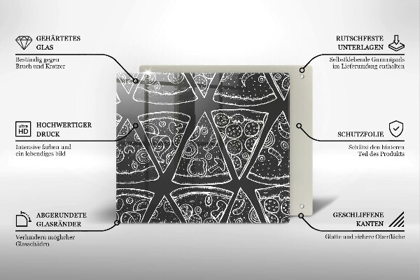 Protection plaque induction Illustration de pizza