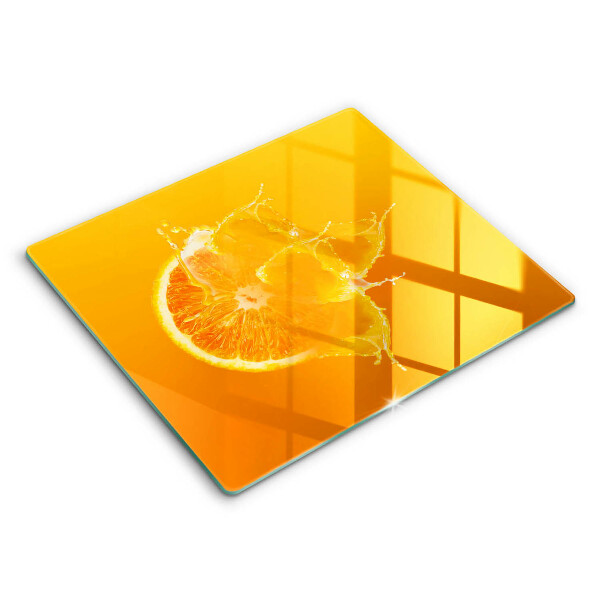 Protection plaque induction Fruit orange juteux