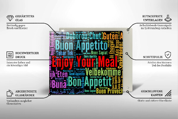 Protection plaque induction Sous-titres Bon appétit langues