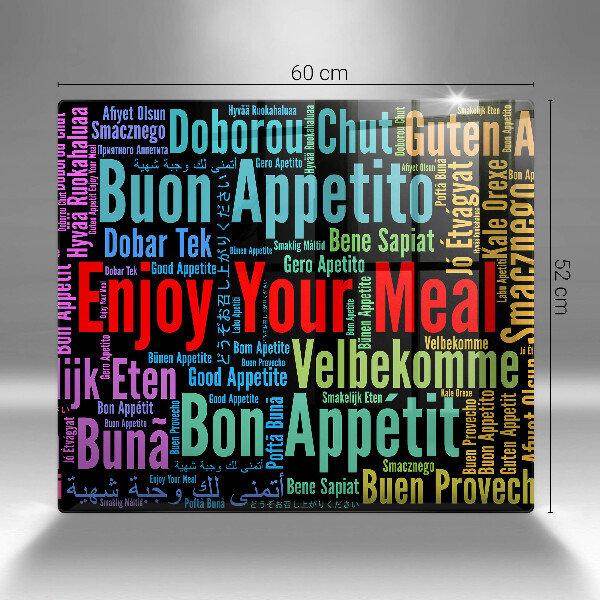 Protection plaque induction Sous-titres Bon appétit langues
