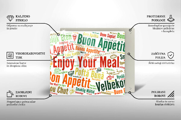 Protection plaque induction Sous-titres Bon appétit langues