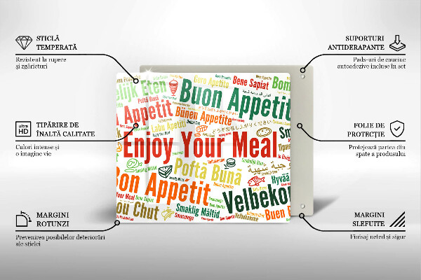 Protection plaque induction Sous-titres Bon appétit langues