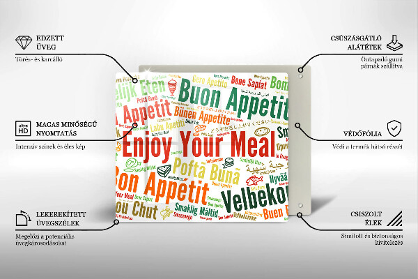 Protection plaque induction Sous-titres Bon appétit langues