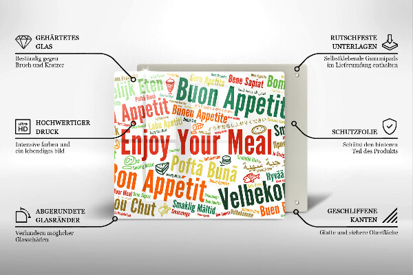 Protection plaque induction Sous-titres Bon appétit langues