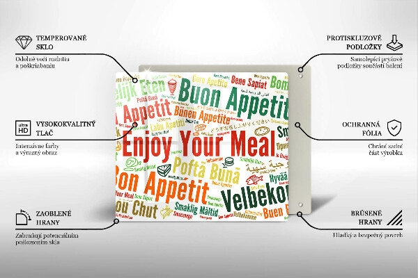 Protection plaque induction Sous-titres Bon appétit langues