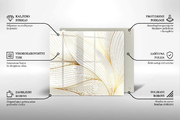 Protection plaque induction Modèle de lignes modernes