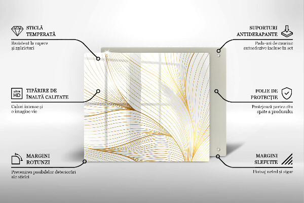 Protection plaque induction Modèle de lignes modernes