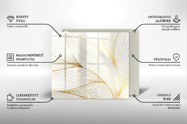Protection plaque induction Modèle de lignes modernes