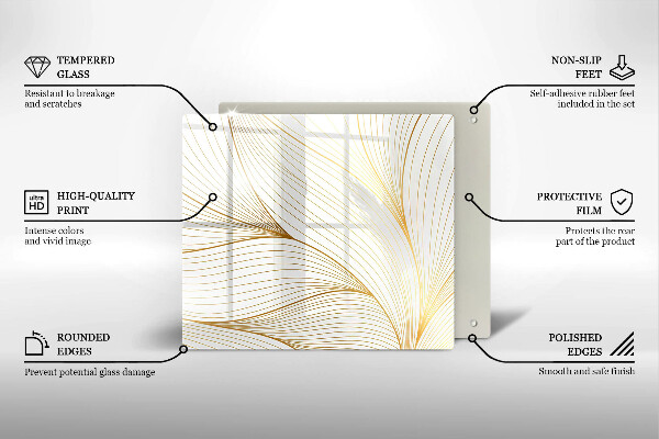 Protection plaque induction Modèle de lignes modernes