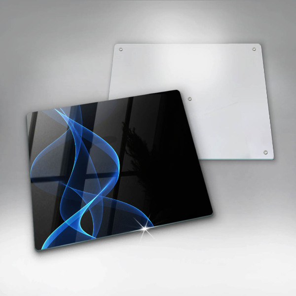 Protection plaque induction Lignes bleues de fumée