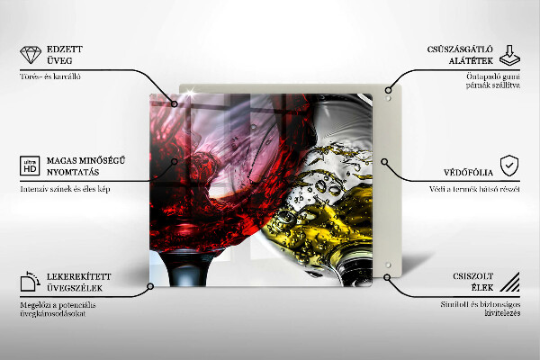 Protection plaque induction Verres de vin