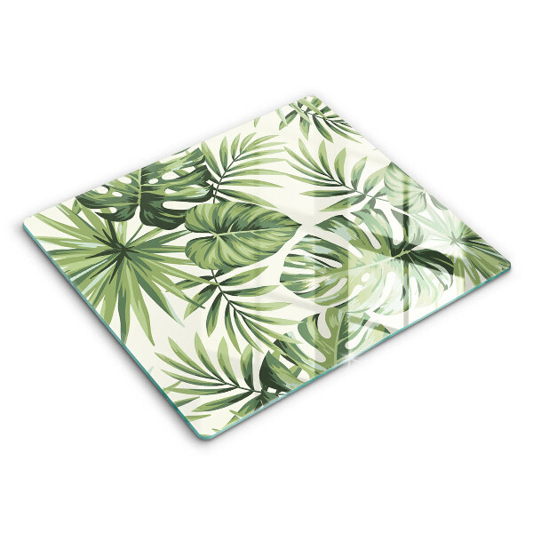 Protection plaque induction Illustration de feuilles de Monstera