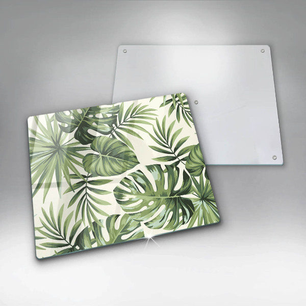 Protection plaque induction Illustration de feuilles de Monstera