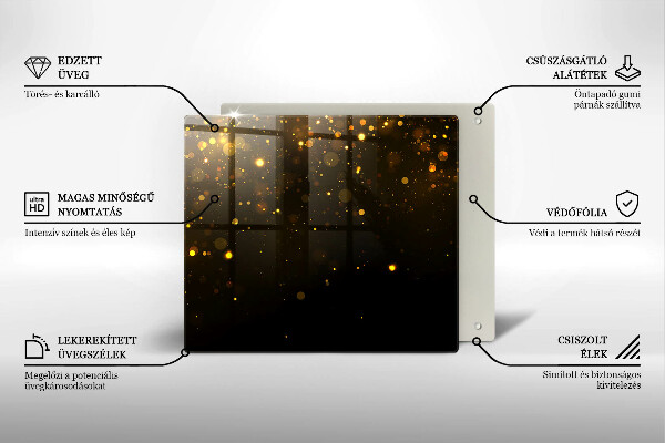 Protection plaque induction Paillettes d'or